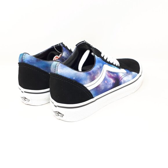 Vans Old Skool Galaxy Black White Skate Authentic Shoe Sneaker Womens Size 8 US - Picture 5 of 12